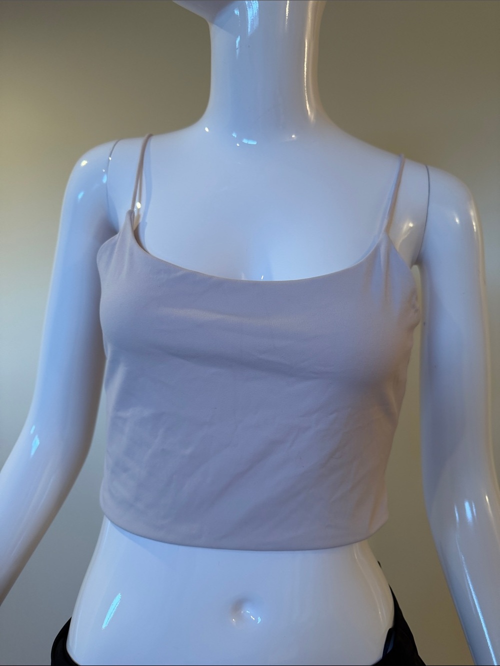 Garage Light Pink Bungee Strap Cropped Cami Top M